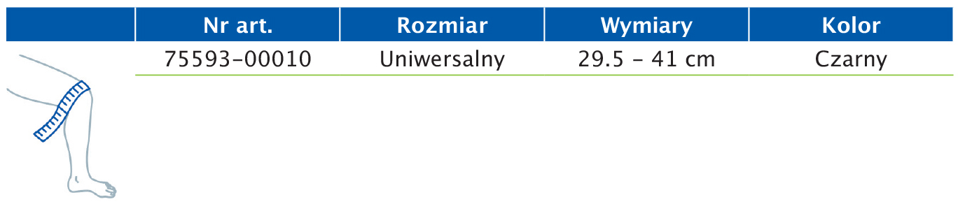 Tabela rozmiarów przedstawiająca wymiary regulowanej ortezy stawu kolanowego Actimove Sports Edition z odkrytą rzepką Tabela rozmiarów przedstawiająca wymiary regulowanej ortezy stawu kolanowego Actimove Sports Edition z odkrytą rzepką